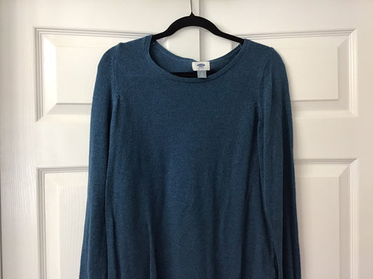 #90: Old Navy Women’s Teal Blue Long Sleeve Sweater Size Large