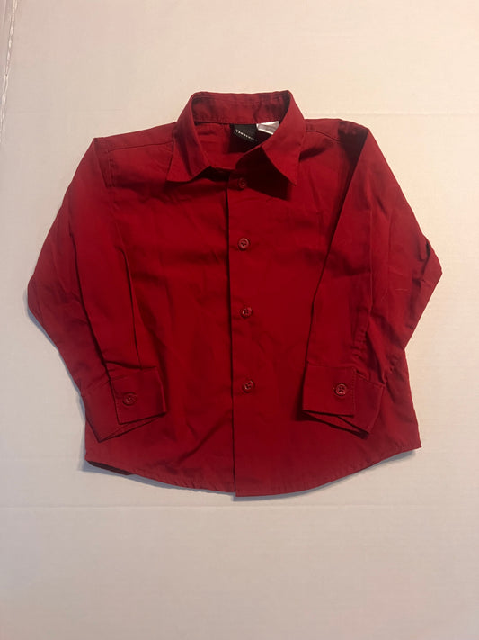 #SCO 74B 4T Red Button Down Shirt