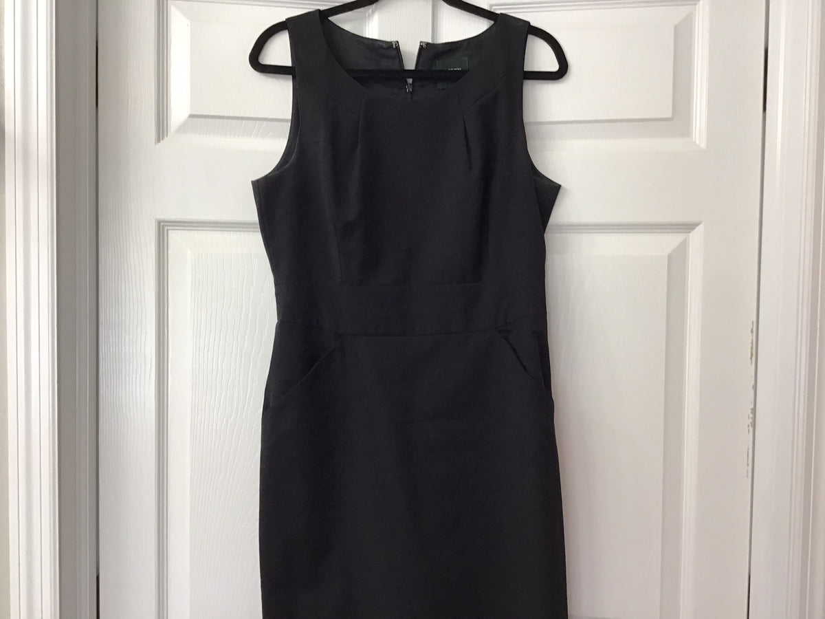 #90: J.Crew Women’s Black Sleeveless Sheath Dress Size 10