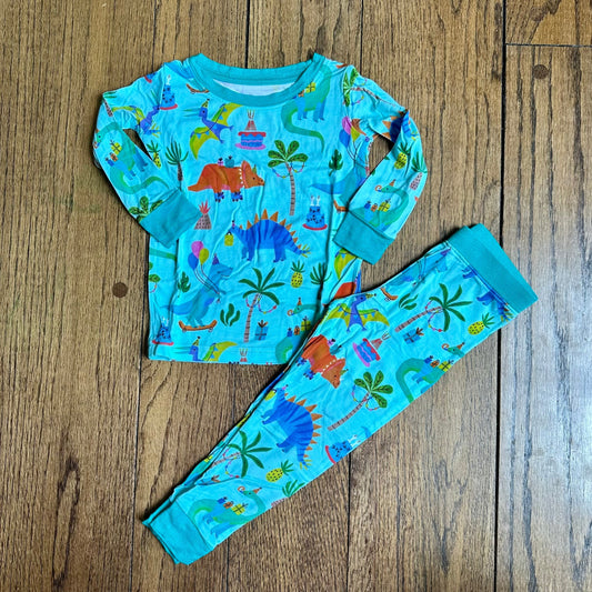 #113	EUC Little Sleepies Prehistoric Birthday 12-18