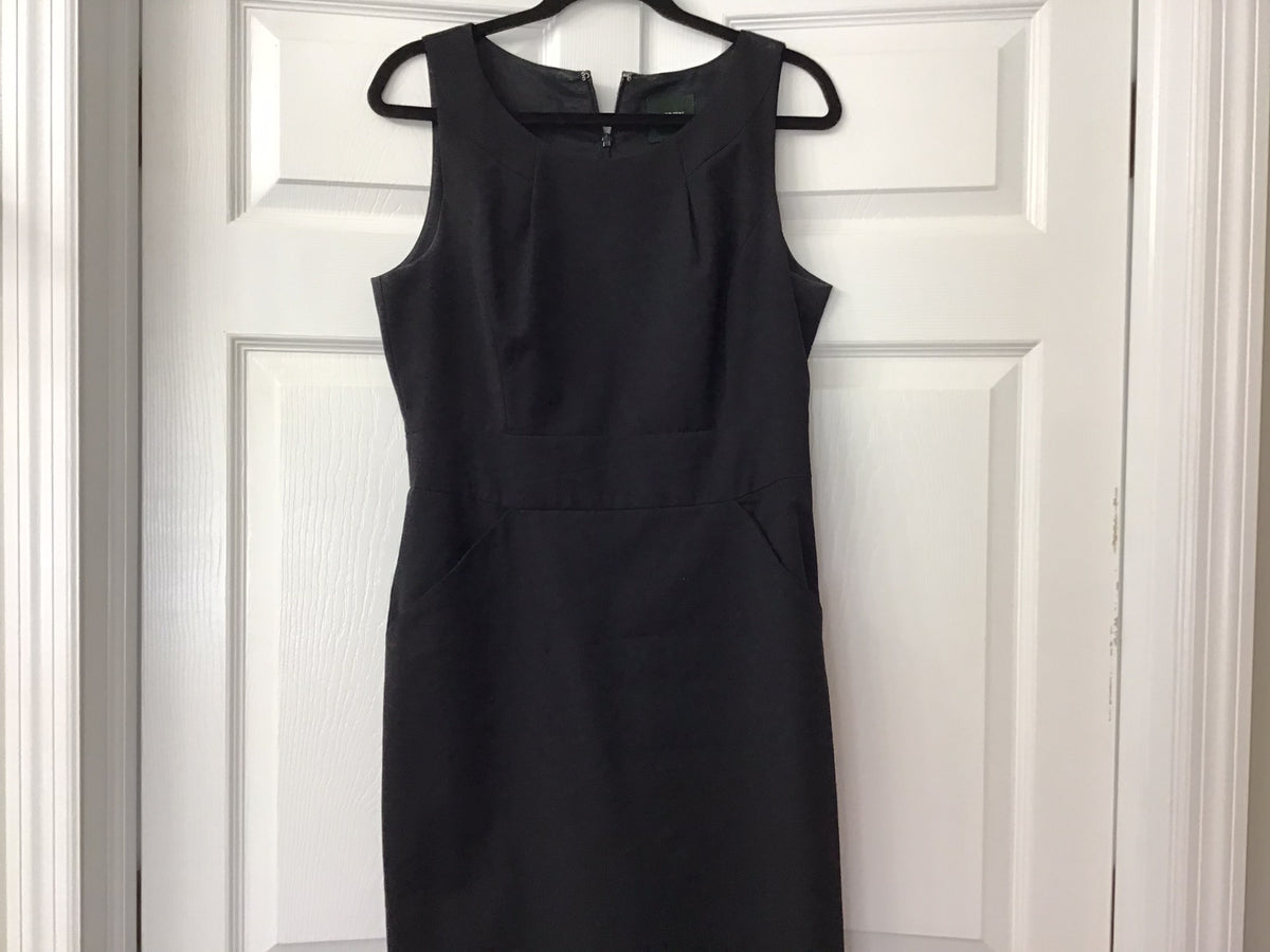 #90: J.Crew Women’s Black Sleeveless Sheath Dress Size 10