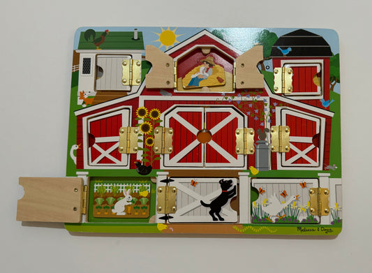 Melissa and Doug Wooden Magnetic Hide and Seek Farm