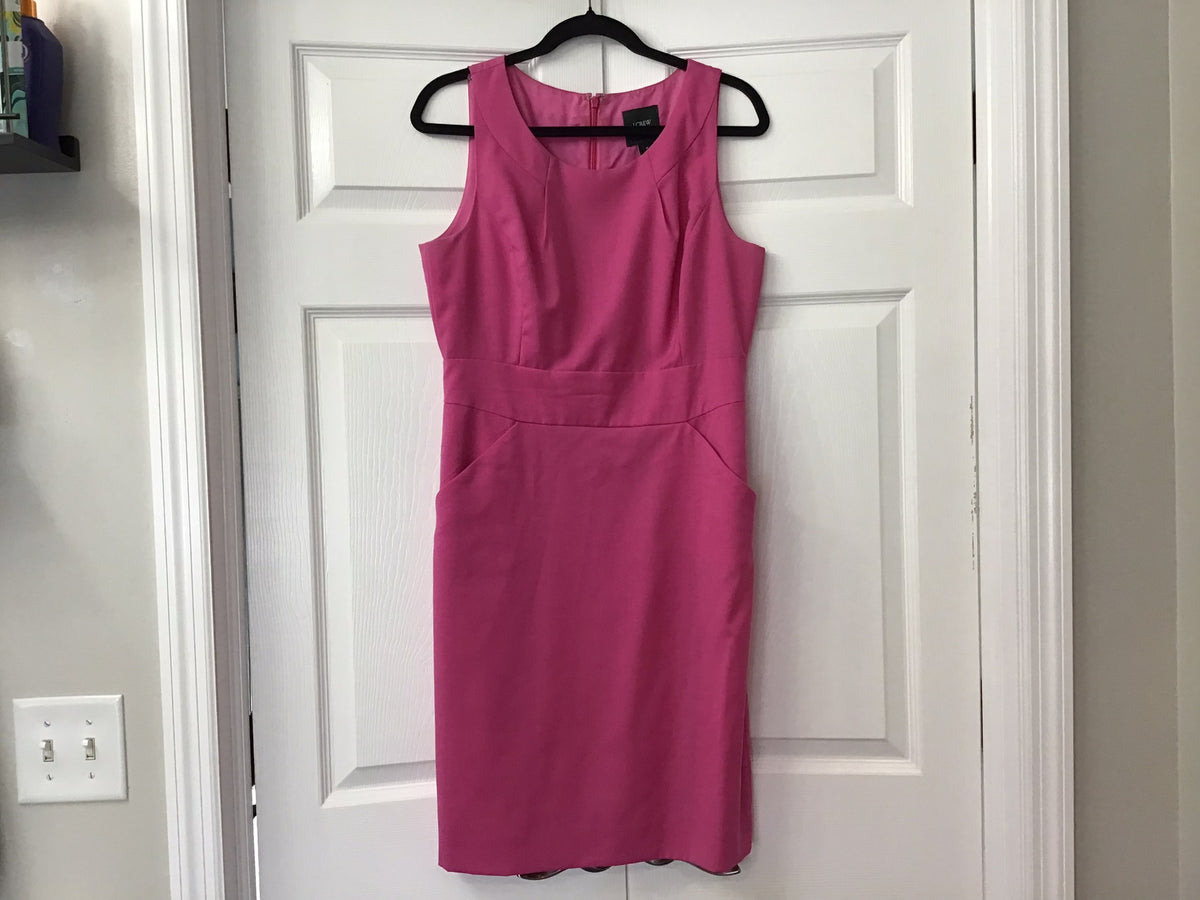 #90: J.Crew Women’s Pink Sleeveless Sheath Dress Size 10