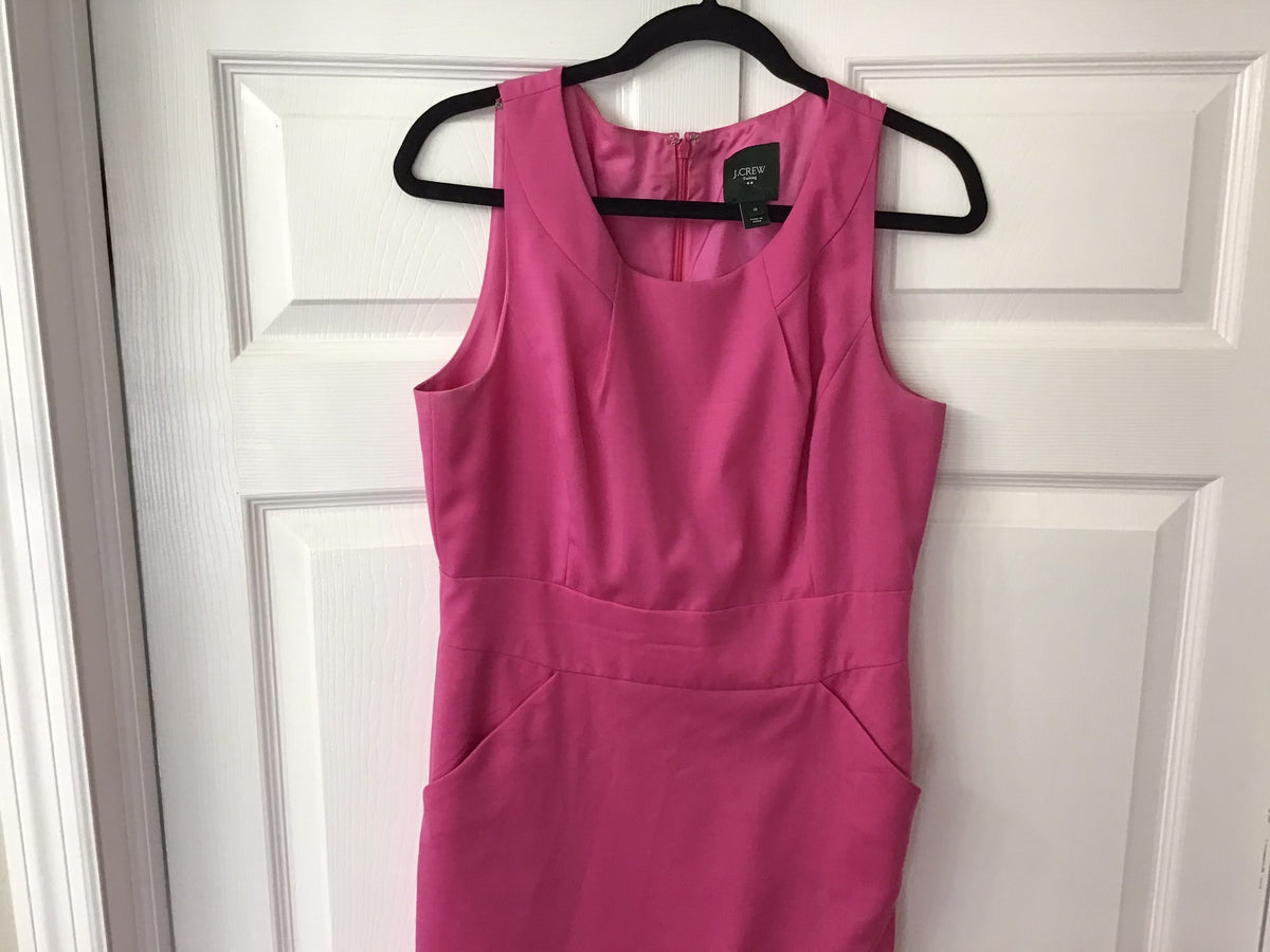 #90: J.Crew Women’s Pink Sleeveless Sheath Dress Size 10