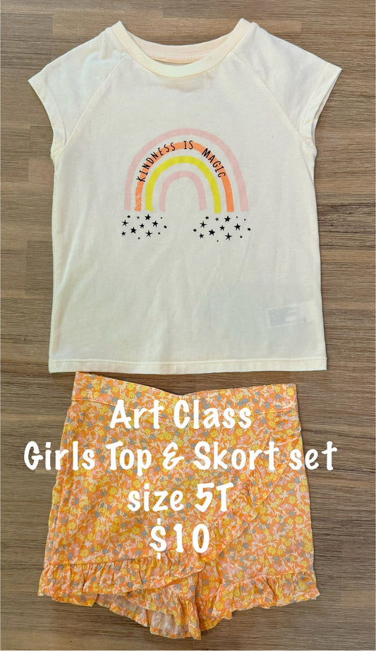 Girls Skort & Top Set 5T