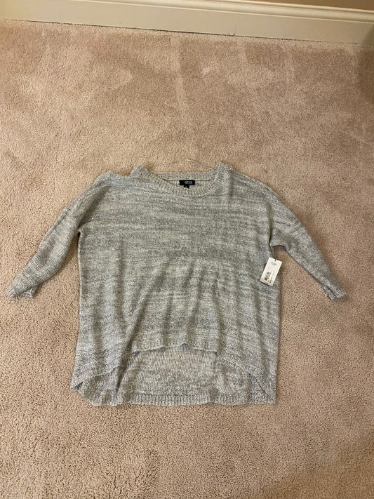 Ladies JC Penney's Light grey sequin shirt-size XL (never worn)