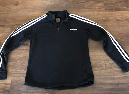 #137 Adidas youth medium quarter zip sweatshirt