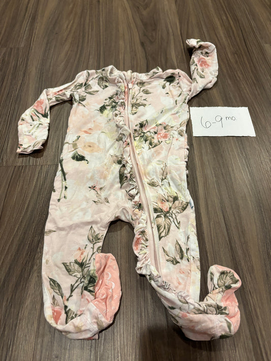 #98B - 6-9 Mo - Posh Peanut - Pink Floral Zippy - PU 45236 Except Semiannual Sale