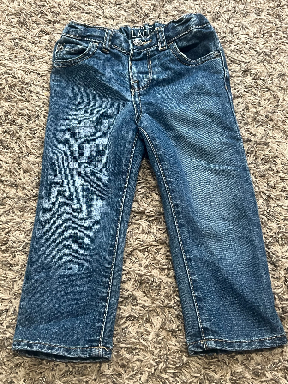 Seller #45 The Childrens Place Adjustable Waistband Blue Jeans Size 2t