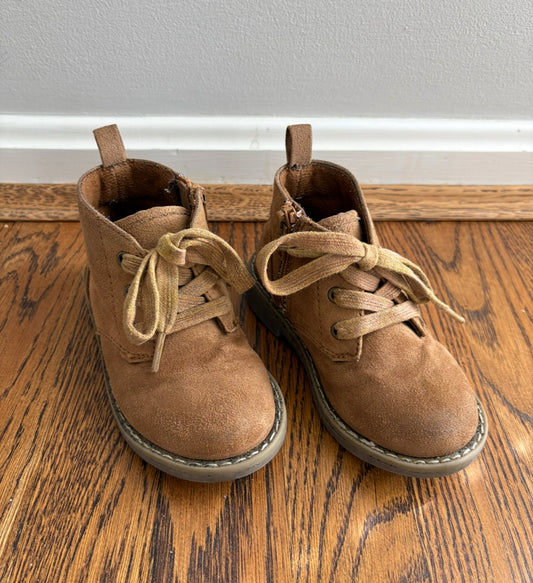 #103 • Boys • 8 • Cat & Jack • Brown Suede Boots