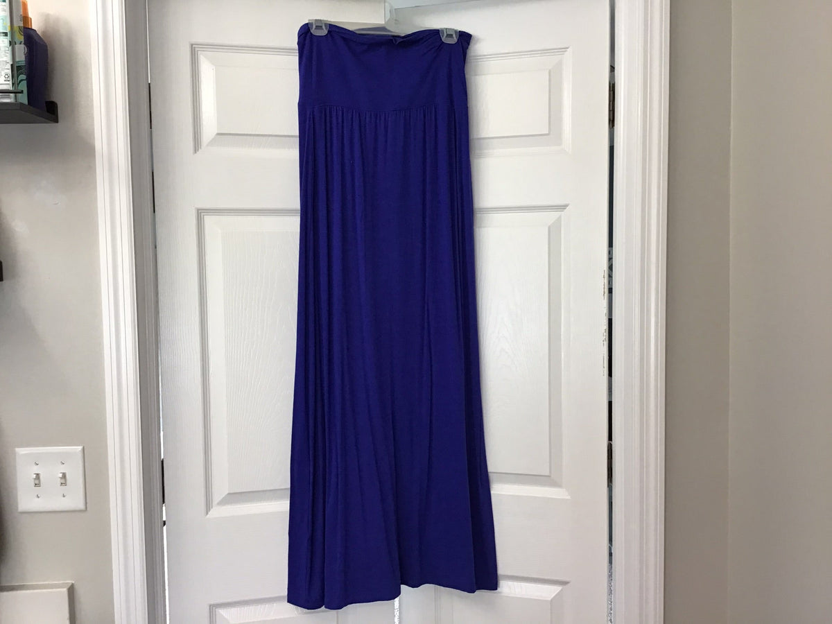 #90: Willi Smith Purple Maxi Skirt Size Medium