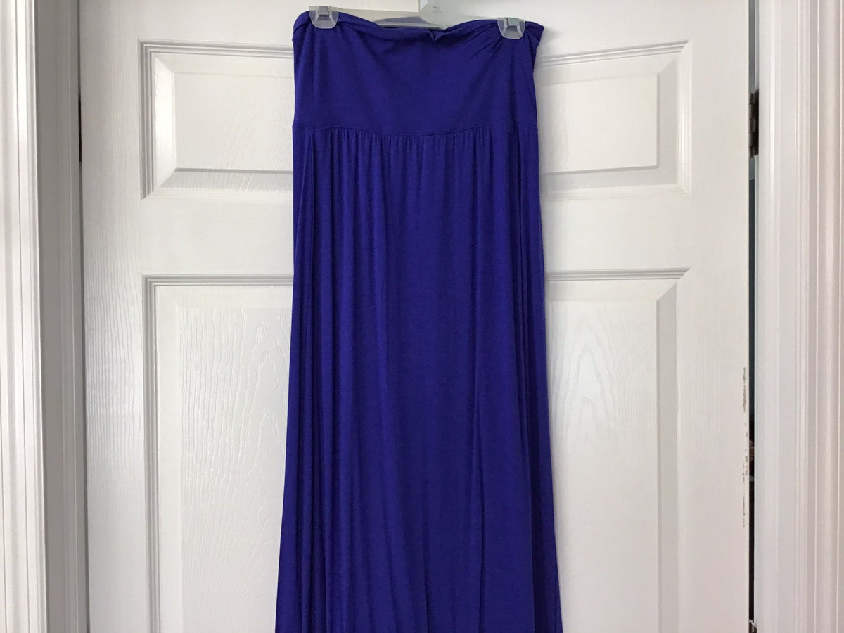 #90: Willi Smith Purple Maxi Skirt Size Medium