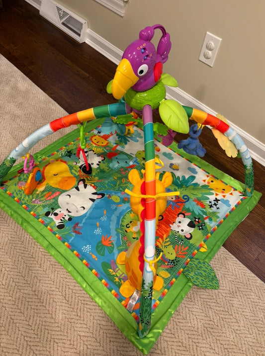 Seller #195 - *REDUCED* Fisher-Price Baby Playmat Rainforest Music & Lights Deluxe Gym