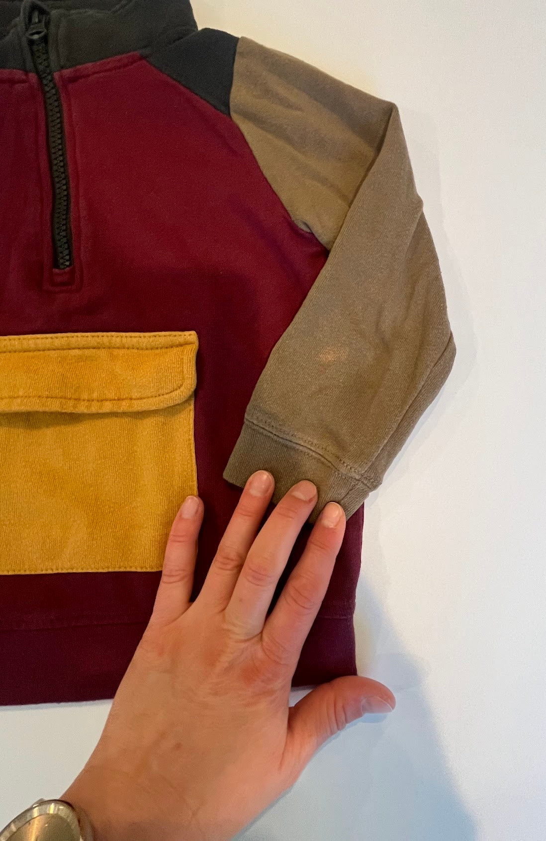 Seller #60 Art Class 1/4 Zip Color Block Sweatshirt Boys Size 4T