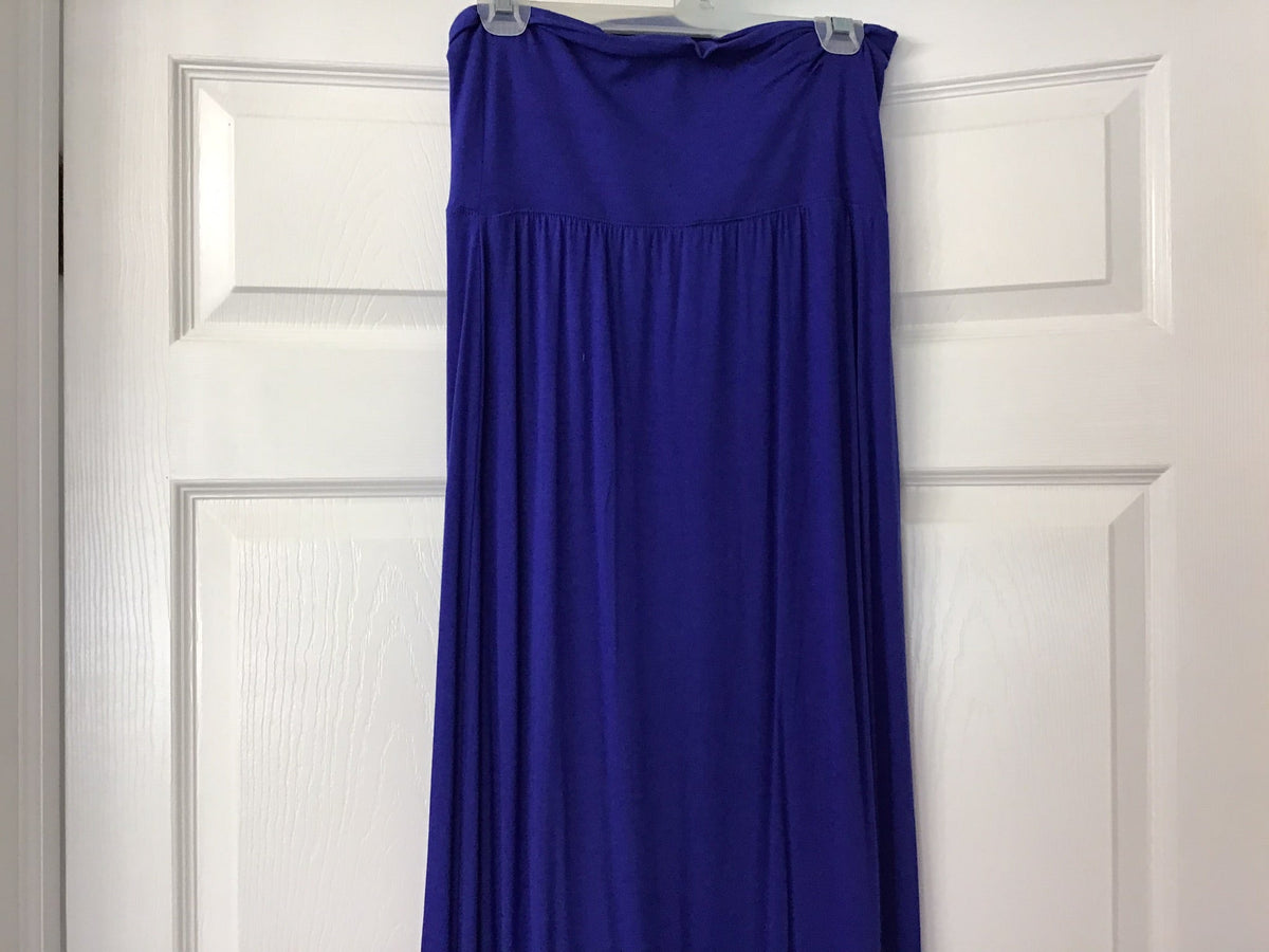 #90: Willi Smith Purple Maxi Skirt Size Medium