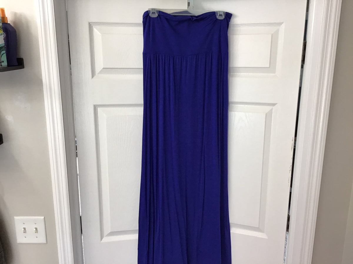 #90: Willi Smith Purple Maxi Skirt Size Medium