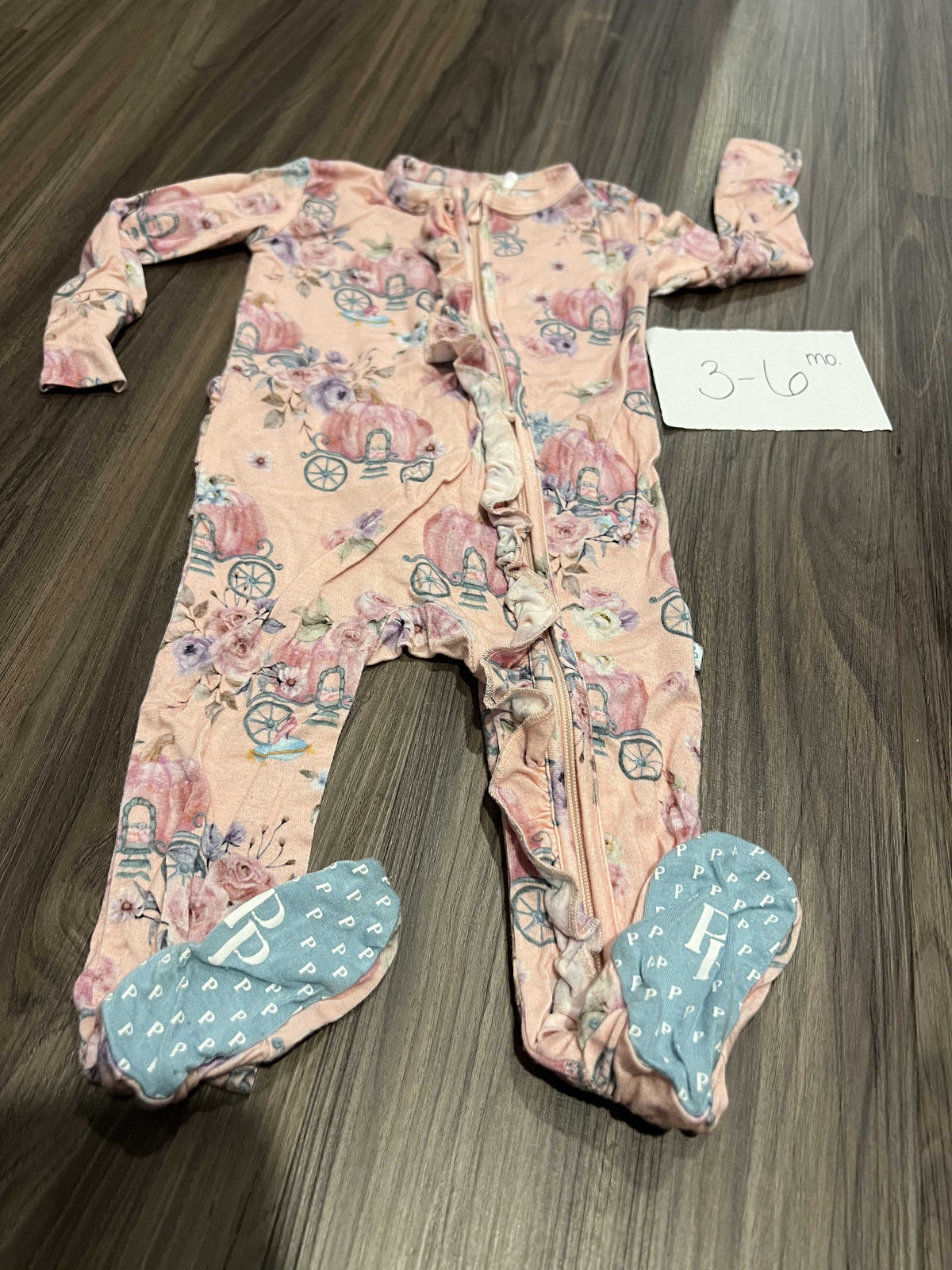 #138 - 3-6 Mo Posh Peanut Pumpkin Zippy VGUC
