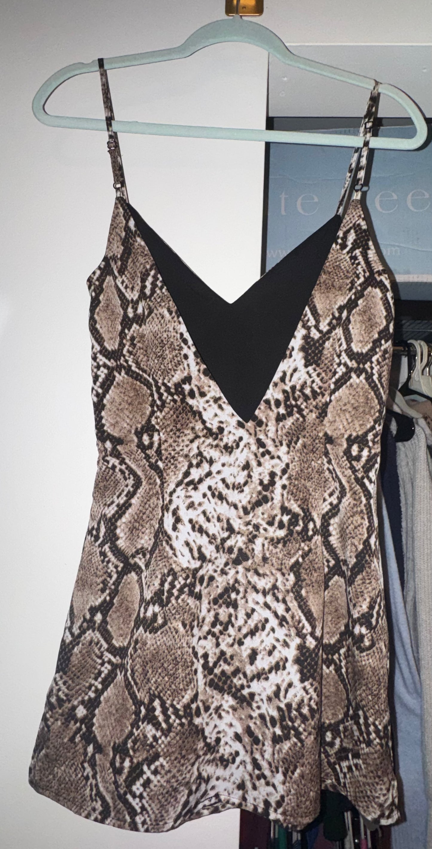 Seller #144 SUPERDOWN Snakeskin Mini Dress - Size XSMALL