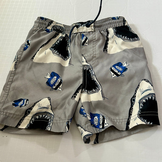 #26 Tea Shark Swim trunks 3T