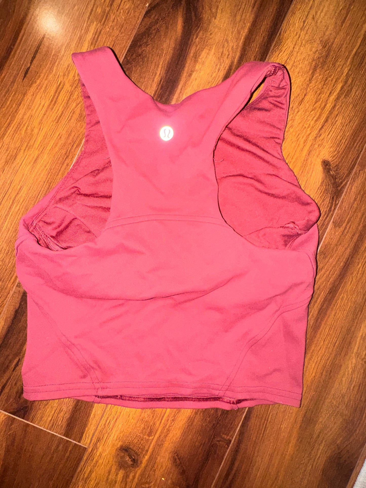 Seller #144 LULULEMON "Wunder Train Racerback Train" Crop Top - Size 2