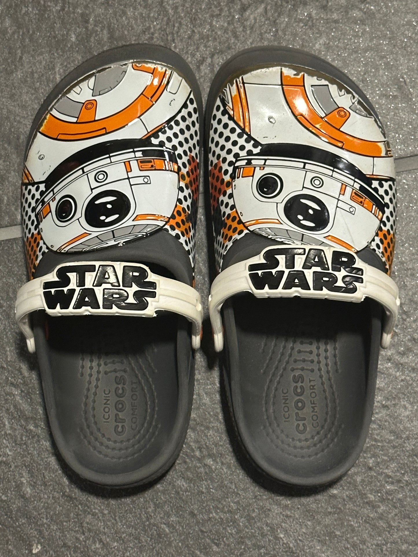 #186 Crocs Star Wars BB8 - size J2 - VGUC
