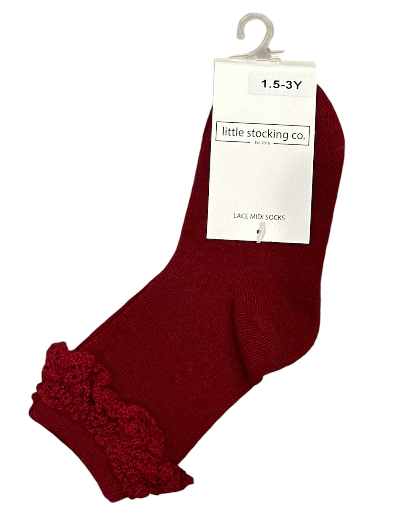 Girls Little Stocking Co. Lace Midi Socks size 1.5-3Y NWT PPU 41094 (Walton, Ky) or 45227 (Fairfax, Oh)