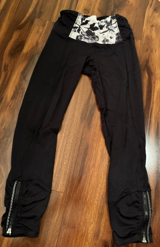 Seller #144 LULULEMON Floral Waistband Leggings (Cropped) - Size 4