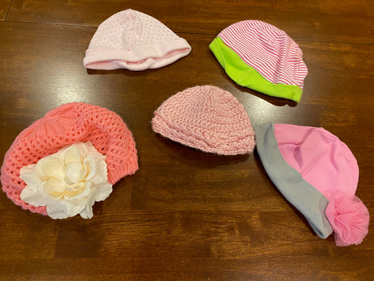 Girls Hats (5 assorted)-infant