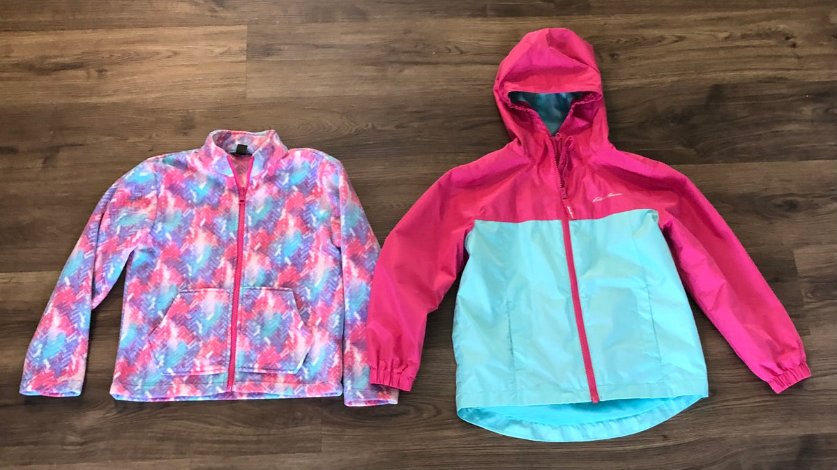 #137 Eddie Bauer 2in1 jacket girls small 7/8