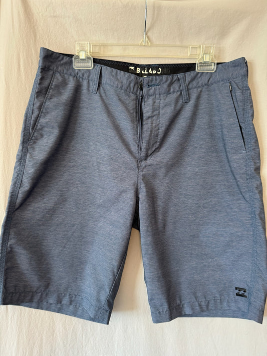 Men’s Blue Gray Billabong Shorts Size 34inch Waist