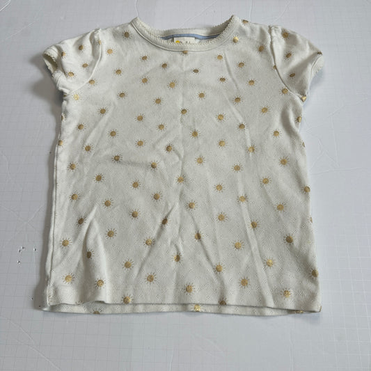 #26 Mini Boden Gold Sun Shirt 6-7