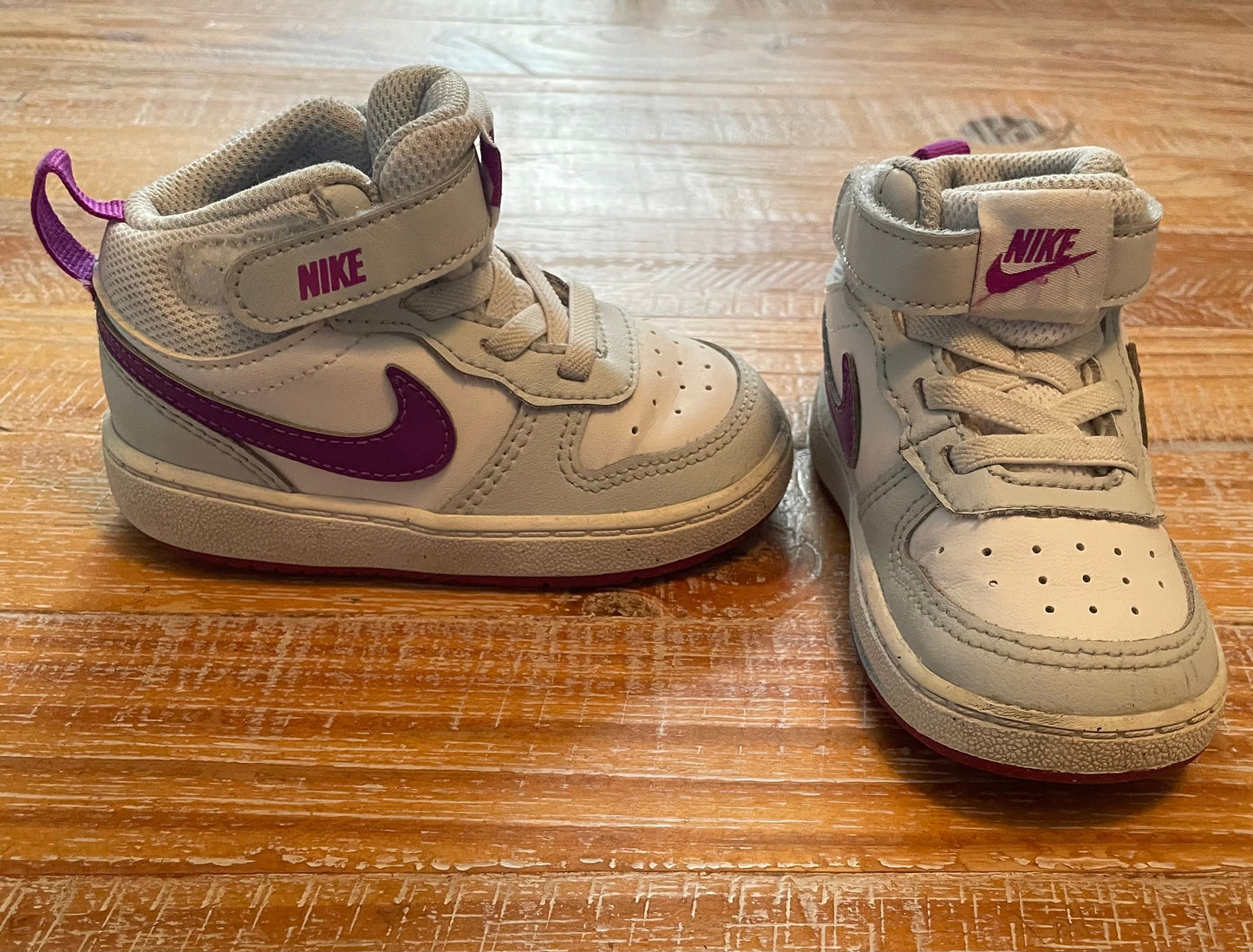 Seller #3 Nike White and Purple High Top Sneakers size 6c