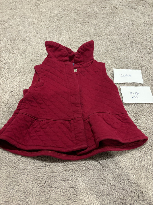 #98B - 9-12 Mo - Carters - Maroon Vest - PU 45236 (near Kenwood) Except Semiannual Sale