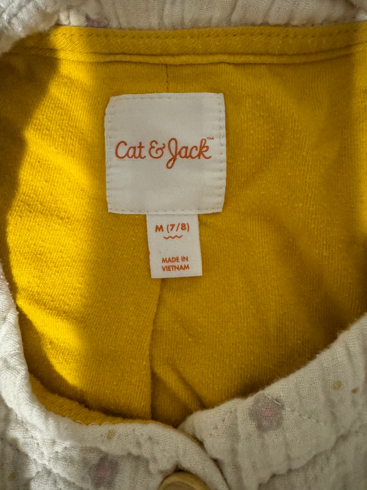 #55 cat & jack girl jacket size 7/8