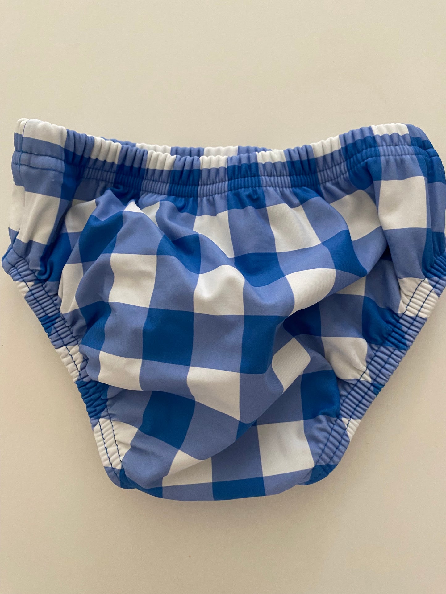 Primary Swim Diaper Cover Blue & White Girls 3