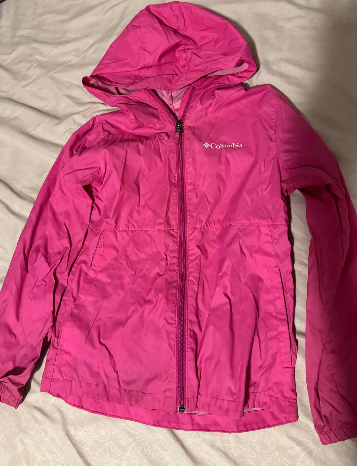 #55 Columbia girls rain jacket size 7/8