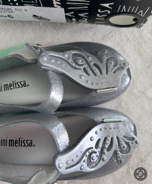 Seller #7 Mini Melisa Girls sz 5-6 unicorn shoes new in box