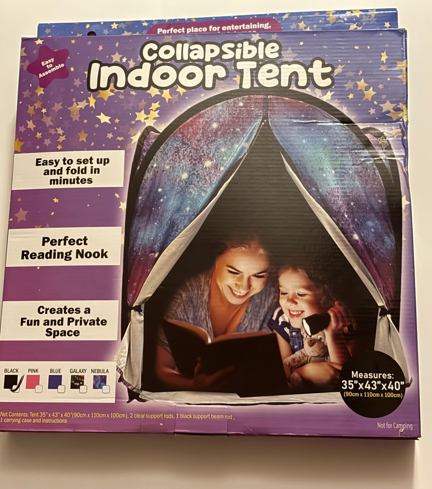 Seller #148  New Collapsible Indoor Black Pop Up Tent