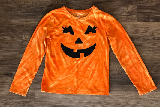 #137 Pumpkin shirt girls medium 7/8