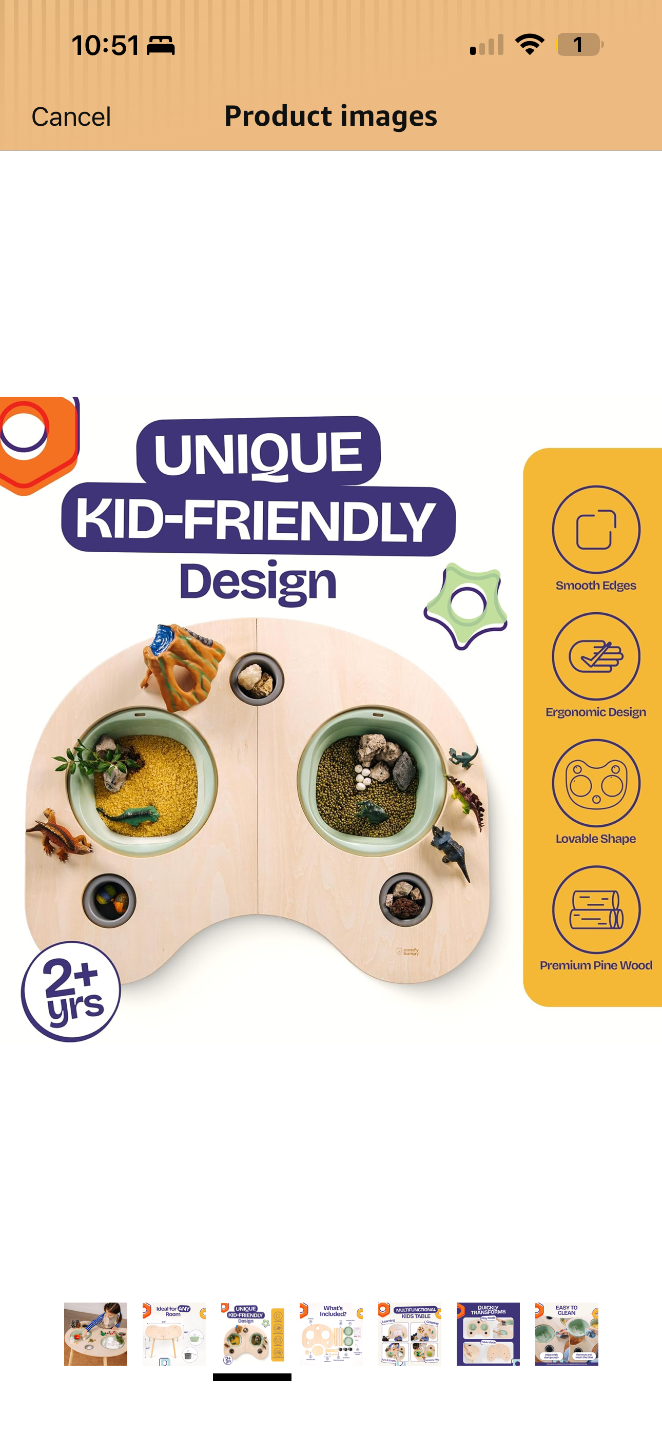 #169 Comfy Bumpy Sensory Table-NEW IN BOX *REDUCED