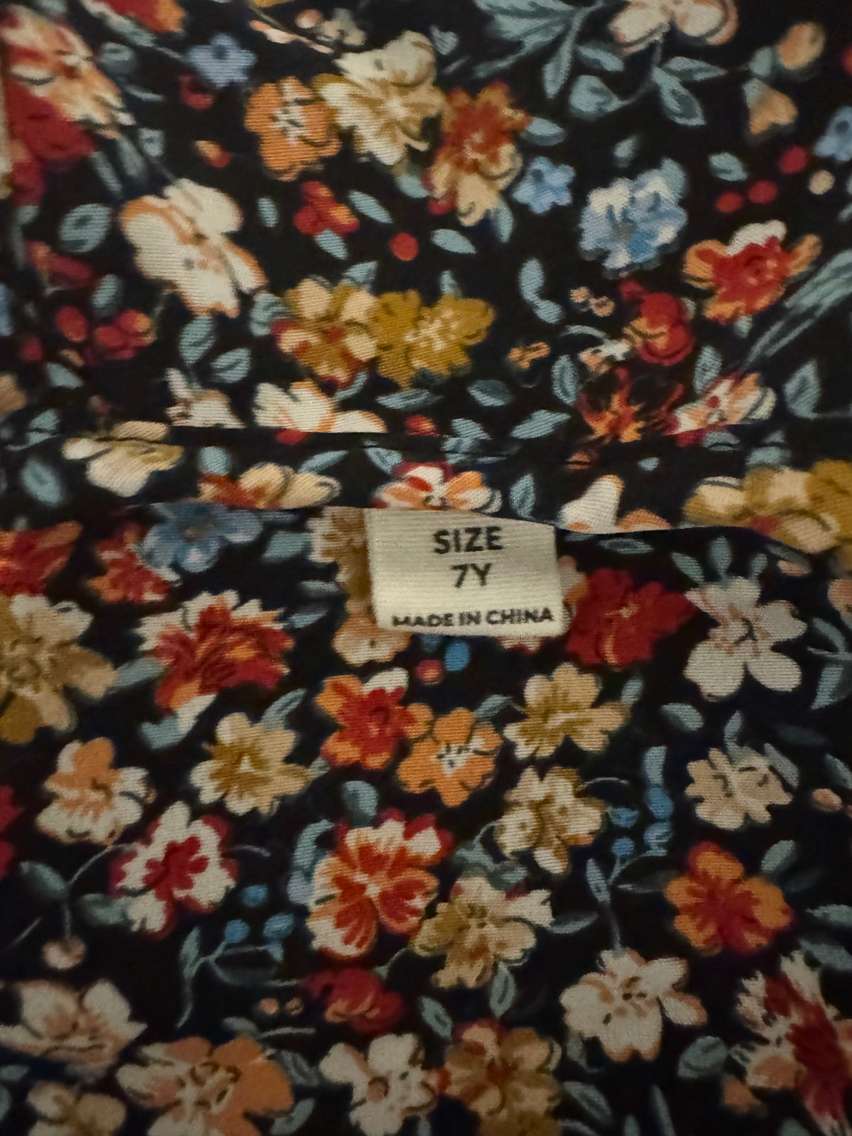 #55 girls long sleeve dress size 7