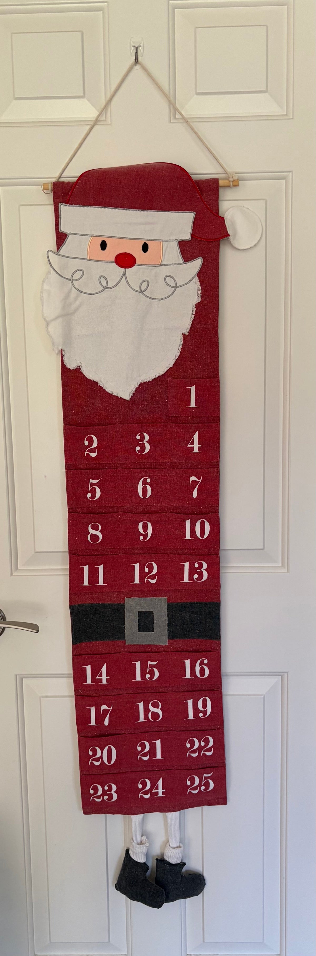 #30 Mud Pie Hanging Santa Advent Calendar