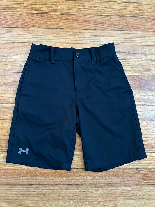 Under Armour Golf Shorts, Black, Boys XS