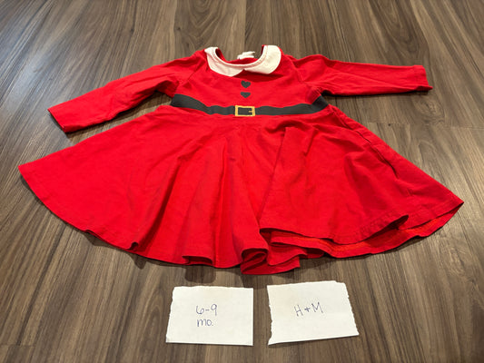 #98B - 6-9 Mo - H&M - Red Christmas Santa Dress - PU 45236 (near Kenwood) Except Semiannual Sale