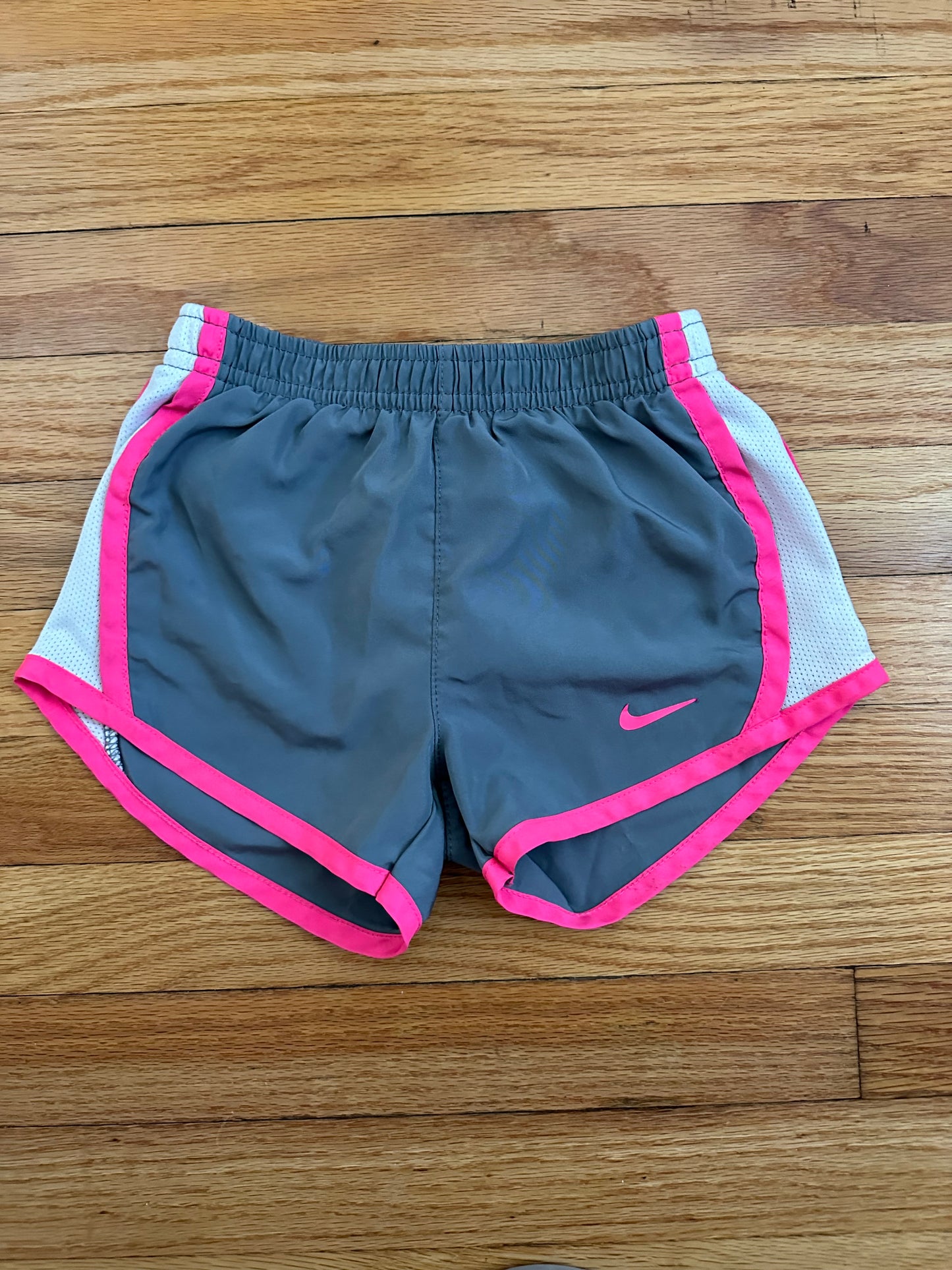 Nike Dri Fit Shorts, Gray / Pink, Girls 3T