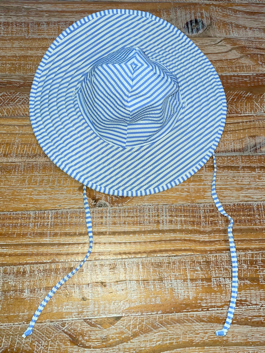 Seller #3 Ruffle Butts 0-12 mos Periwinkle Striped Swim Hat