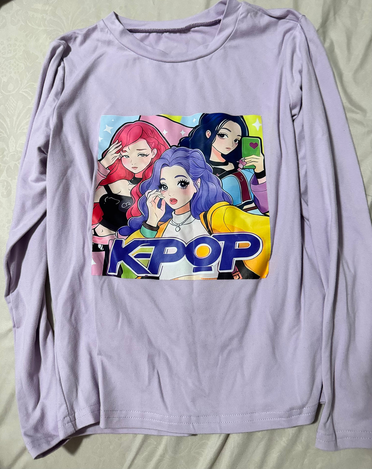 #55 K-pop girls long sleeve top size 9