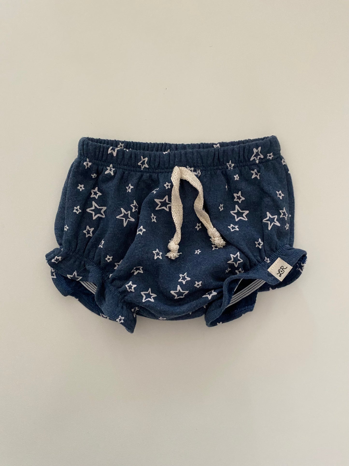 Lulu + Roo navy blue and star bubble shorts Girls 12-18M