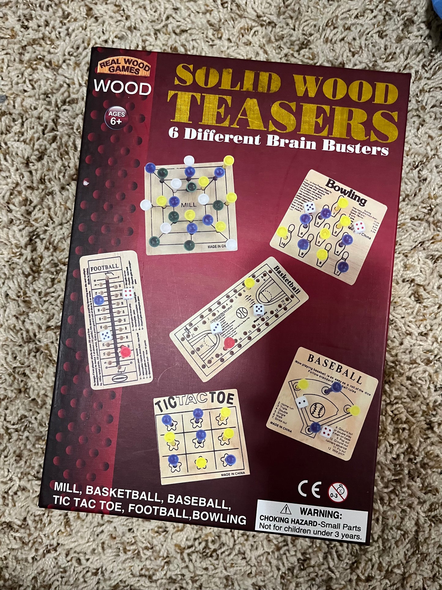 Seller 73A: NWOT Board Game - Solid Wood Brainteasers