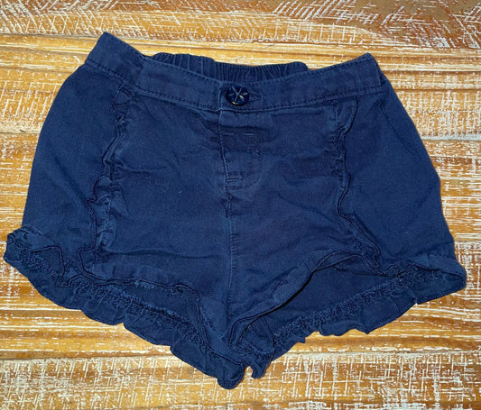 Seller #3 Girls Blue Ruffled Shorts 12 mos